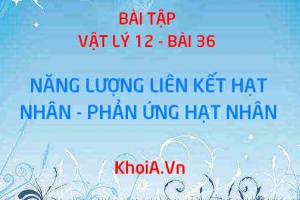 Bài tập Phản ứng hạt nhân, năng lượng liên kết hạt nhân: Giải bài tập 1, 2, 3, 4, 5, 6, 7, 8, 9, 10 trang 186, 187 SGK Vật lý 12 bài 36